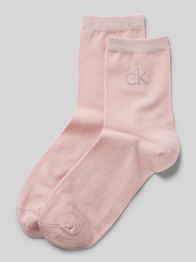 CK Calvin Klein Socken mit Label-Print im 2er-Pack Rosa 1