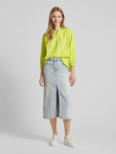 Smith and Soul Bluse mit Stehkragen Neon Gelb 1