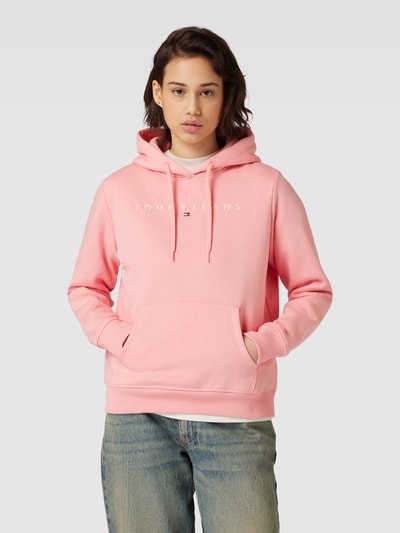 Tommy Jeans Hoodie mit Label-Stitching Pink 4