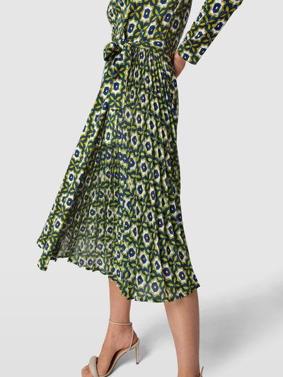 Weekend Max Mara Midi-jurk met all-over motief, model 'PEDINA' Groen - 3