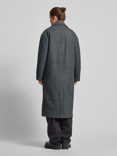 Pieces Oversize Fit Mantel mit Reverskragen Modell 'JILI' Anthrazit 5