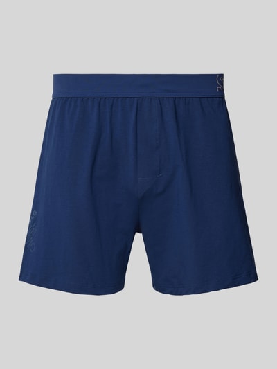 SLG Boxershorts mit elastischem Label-Bund Marine 1