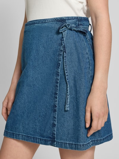 ICHI Jeansrok in wikkellook, model 'DALLAS' Jeansblauw - 3