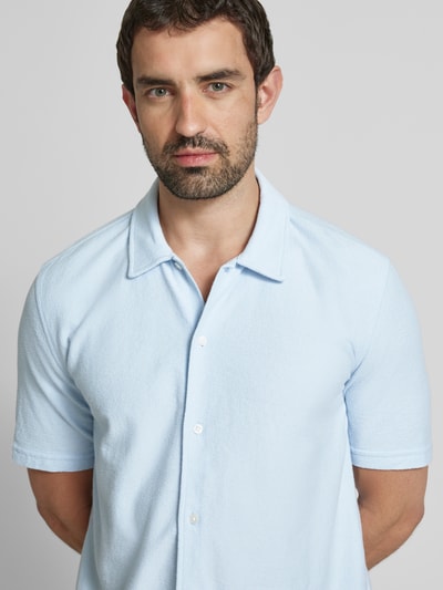 Samsøe Samsøe Regular fit vrijetijdsoverhemd met 1/2-mouwen, model 'KVISTBRO' Lichtblauw - 3