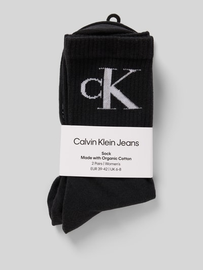 Calvin Klein Jeans Socken mit Label-Print im 2er-Pack Black 3