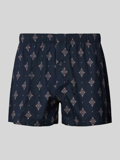 Hanro Boxershorts mit Eingriff Marine 1