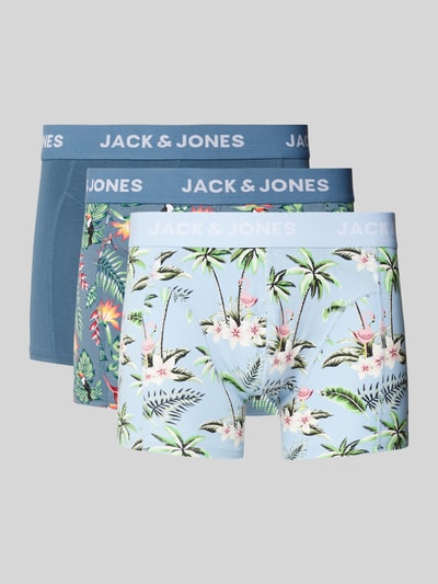 Jack & Jones Trunks mit elastischem Label-Bund im 3er-Pack Hellblau 1