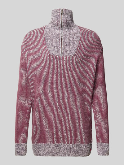 Scotch & Soda Gebreide pullover met opstaande kraag Helder paars - 1