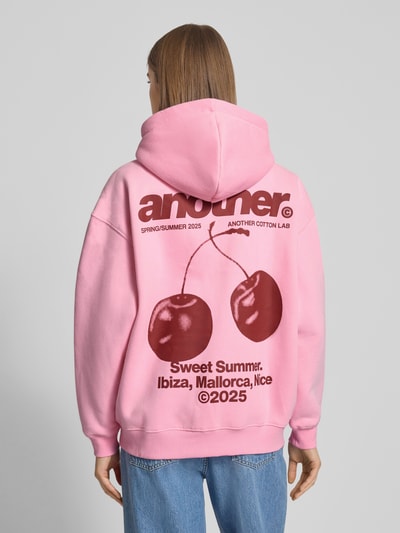 ANOTHER COTTON LAB Oversized Sweatjacke mit Zweiwege-Reißverschluss Rosa 5