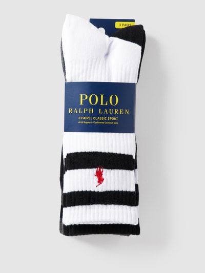 Polo Ralph Lauren Underwear Socken mit Kontraststreifen im 3er-Pack Black 3