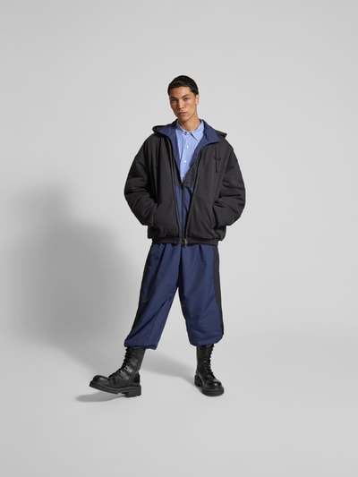 VETEMENTS Relaxed Fit Sweatjacke mit Tunnelzug Anthrazit 1