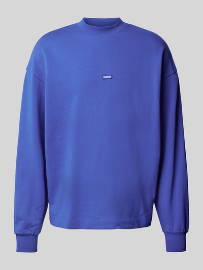 Hugo Blue Sweatshirt mit Stehkragen Modell 'Nedro' Blau 1