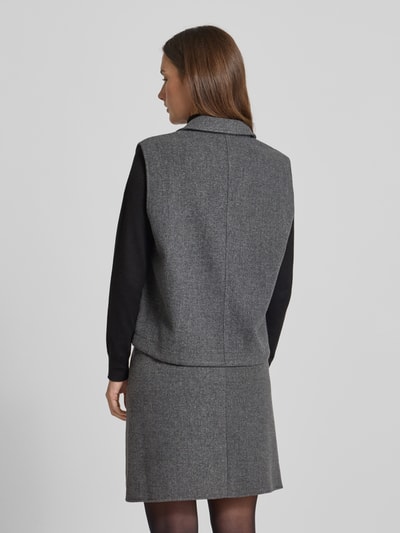 Christian Berg Woman Weste mit Reverskragen und Paspeltaschen Anthrazit 5