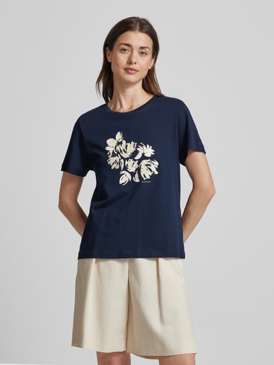 Tom Tailor T-Shirt mit floralem Print Marine 4