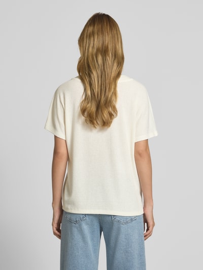 Soyaconcept T-shirt met V-hals, model 'Delia' Offwhite - 5