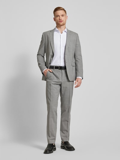 BOSS Regular fit pantalon met persplooien, model 'Genius' Lichtgrijs - 1