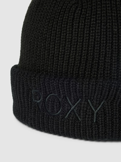 Roxy Beanie mit Label-Stitching Modell 'FREJA' Black 2