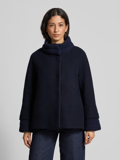 ICONS Cinzia Rocca Wolljacke mit Stehkragen Marine 4