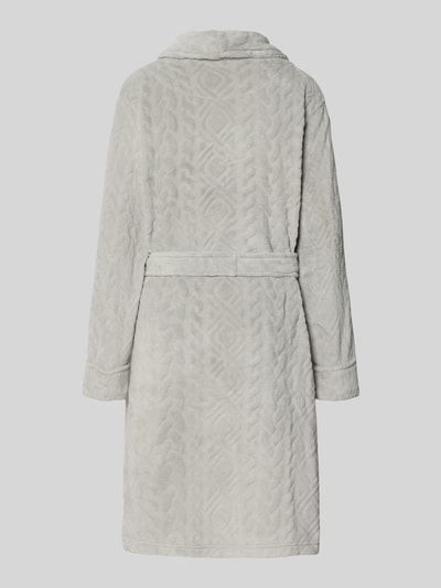 Lauren Ralph Lauren Bademantel mit Strukturmuster Mittelgrau 3