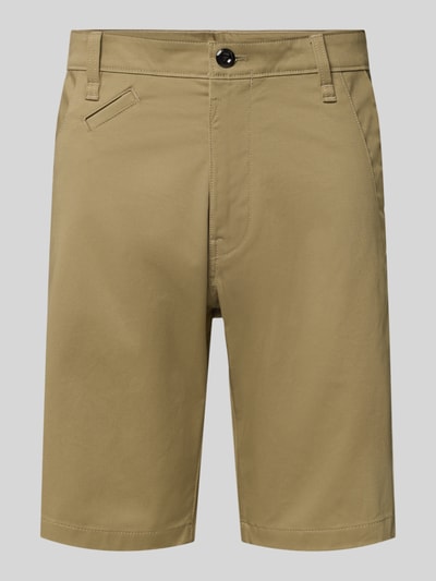 G-Star Raw Slim Fit Bermudas mit Eingrifftaschen Modell 'Bronson' Beige 2