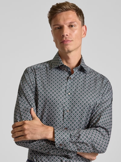 OLYMP Koszula biznesowa o kroju regular fit z czystej bawełny Zielony 3