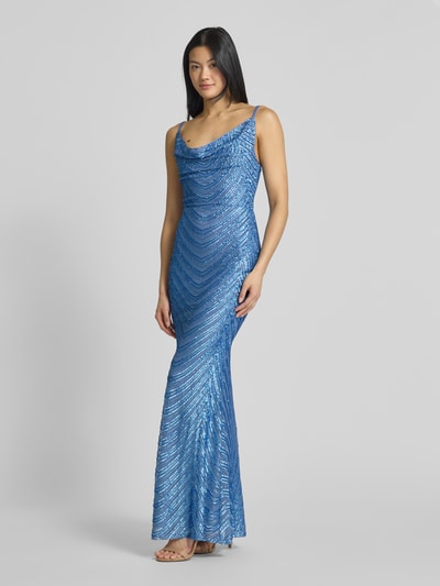 Lipsy Avondjurk met pailletten Hemelsblauw - 1