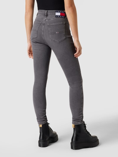 Tommy Jeans High waist super skinny fit jeans met stretch Donkergrijs - 5