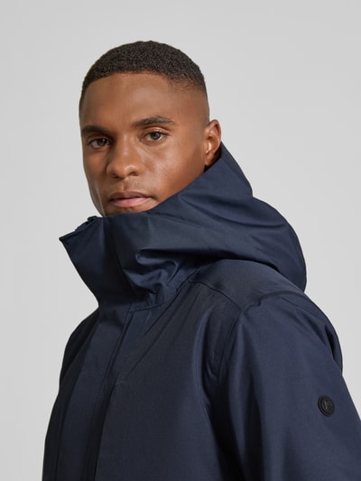 Didriksons Jack met labeldetail, model 'ADAM' Marineblauw - 3