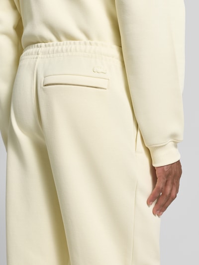 Lacoste Regular fit sweatpants van katoenmix Ecru - 3