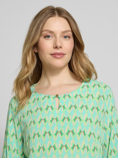 Betty Barclay Regular fit blouse met druppelvormige hals Olijfgroen - 3