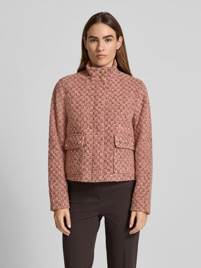 s.Oliver BLACK LABEL Regular Fit Kurzblazer aus Woll-Mix Rostrot 4