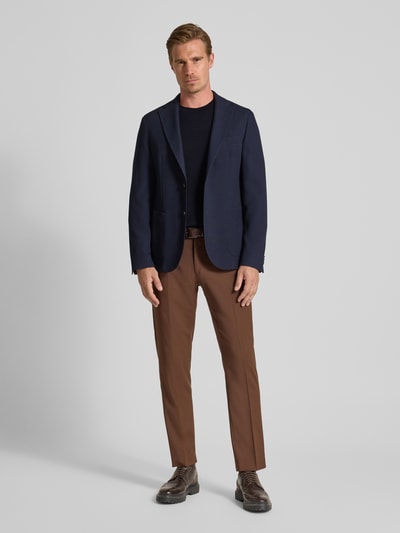 MCNEAL Gebreide pullover met ribboorden Marineblauw - 1