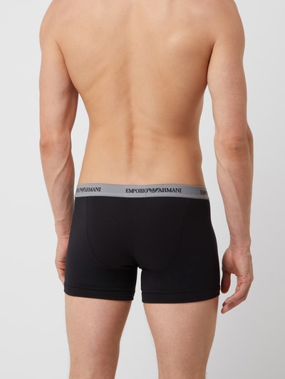 Emporio Armani Boxershort van katoenmix met elastische logoband Zwart - 3