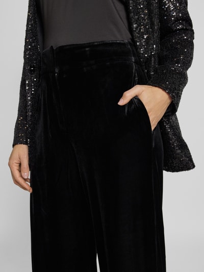 Jake*s Cocktail Wide Leg Stoffhose mit Haken- und Reißverschluss Black 3