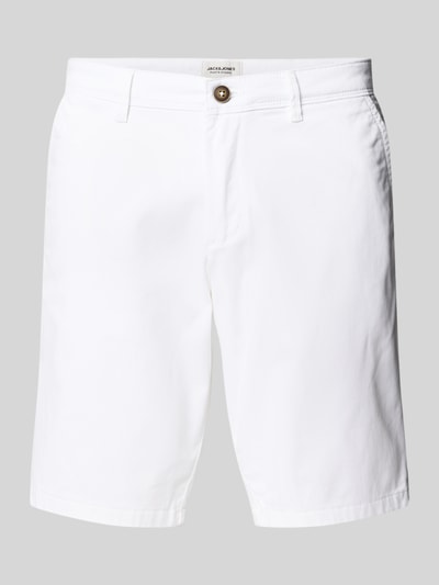 Jack & Jones Regular Fit Bermudas mit Eingrifftaschen Modell 'IBOWIE' Weiss 2