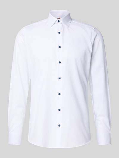 OLYMP Level Five Koszula biznesowa o kroju slim fit z kołnierzykiem typu kent Biały 2