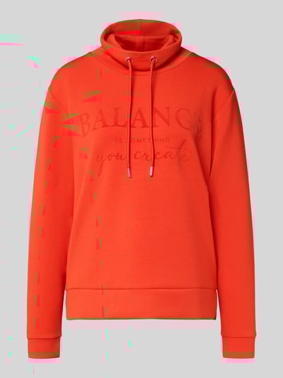 Christian Berg Woman Relaxed Fit Pullover mit Statement-Print Hellrot 2