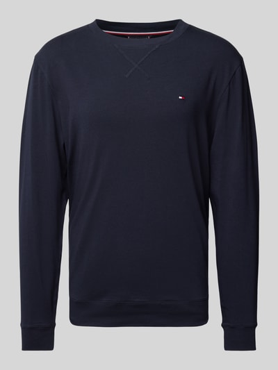 Tommy Hilfiger Sweatshirt met labelstitching Marineblauw - 1