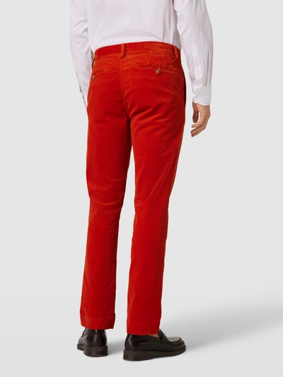 Polo Ralph Lauren Slim Stretch Fit Cordhose mit Knopfverschluss Modell 'BEDFORD' Orange 5