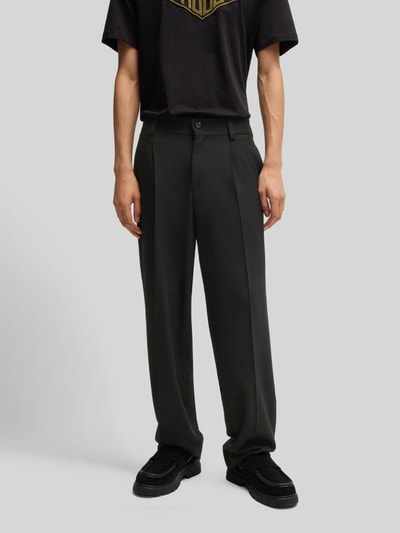 HUGO Regular Fit Anzughose mit Bügelfalten Modell 'FLIPS251X' Black 4