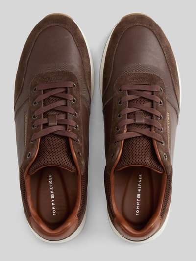 Tommy Hilfiger Sneaker aus echtem Leder mit Label-Schriftzug Dunkelbraun 4