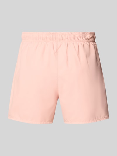 Produktfoto, Badeshorts mit Logo-Stitching von Lacoste in zartem Rosa, Optik: Unifarben, elastischer Bundabschluss, seitliche Eingrifftaschen, Funktion: Schnelltrocknend, Verschluss: Tunnelzug
