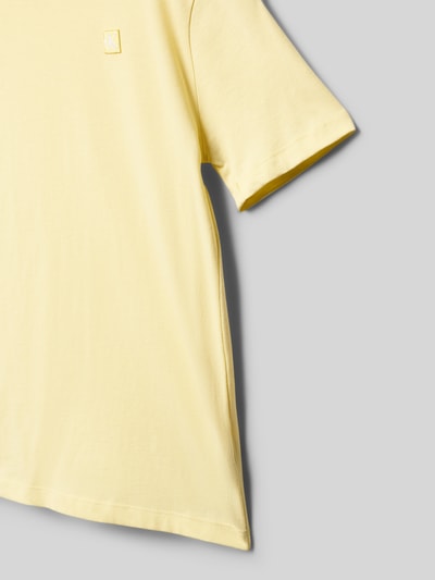Calvin Klein Jeans t-shirt o kroju regular fit z czystej bawełny Jasnożółty 2