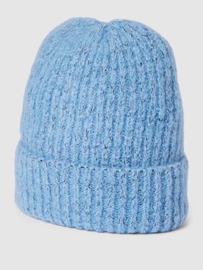 ICHI Beanie mit Strukturmuster Modell 'ABEDA' Hellblau 1