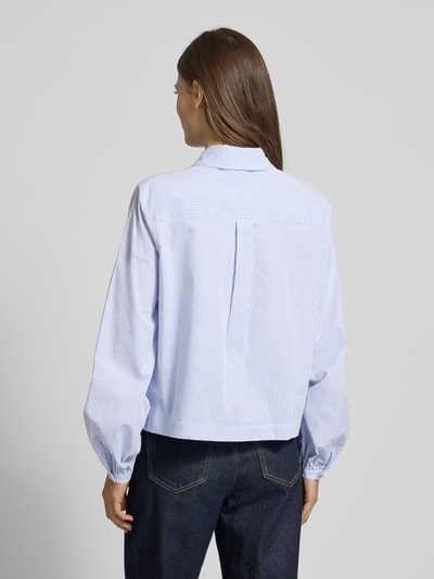 JOOP! Regular fit overhemdblouse met ballonmouwen, model 'Bella' Blauw - 5