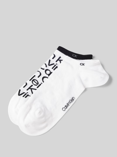 CK Calvin Klein Socken mit Label-Print im 2er-Pack Weiss 1