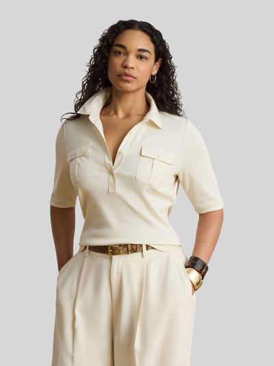 Lauren Ralph Lauren Slim Fit T-Shirt aus Baumwoll-Mix Modell 'HAIDELLE' Sand 6