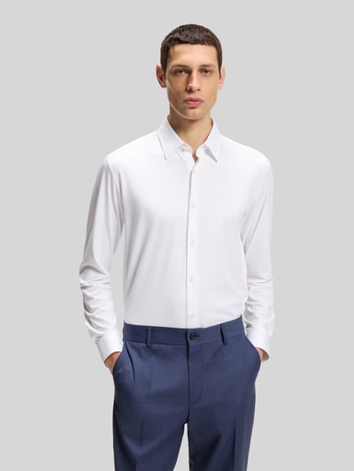 BOSS Slim Fit Businesshemd mit Kentkragen Modell 'ROAN' Weiss 4