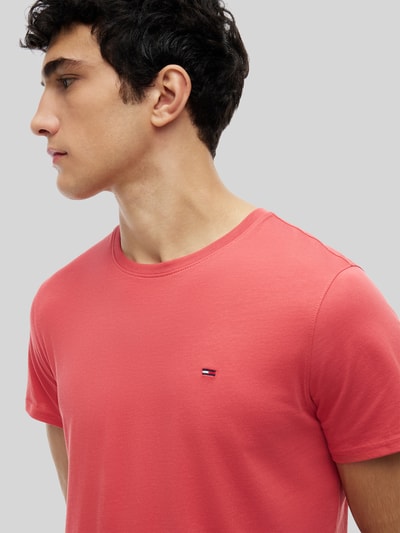 Tommy Jeans Regular Fit T-Shirt aus reiner Baumwolle Rot 3