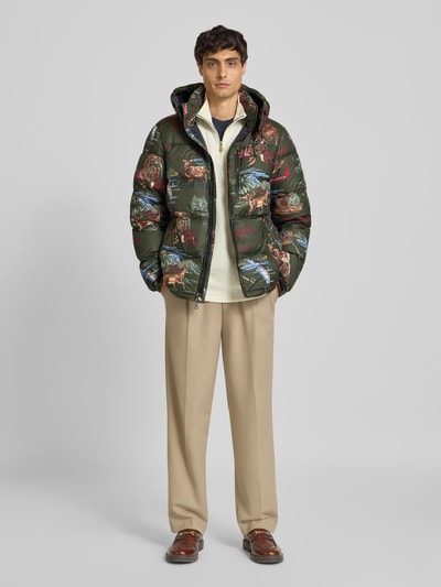 Polo Ralph Lauren Gewatteerd jack met capuchon Donkergroen - 1